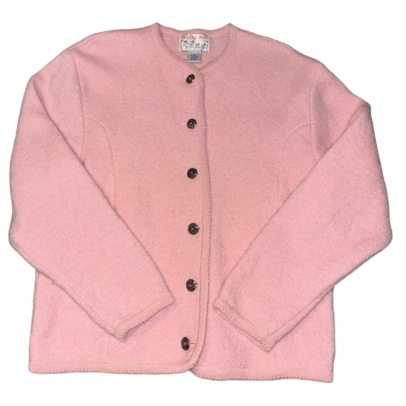Vintage Tally-Ho women’s 100% wool button-up cardigan sweater (Medium) - Picture 1 of 4